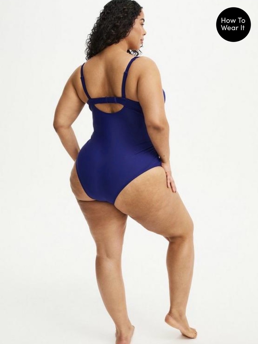 Torrid size 3 Underwire One-Piece Swimsuit - Deep Royal Blue - Picture 2 of 6